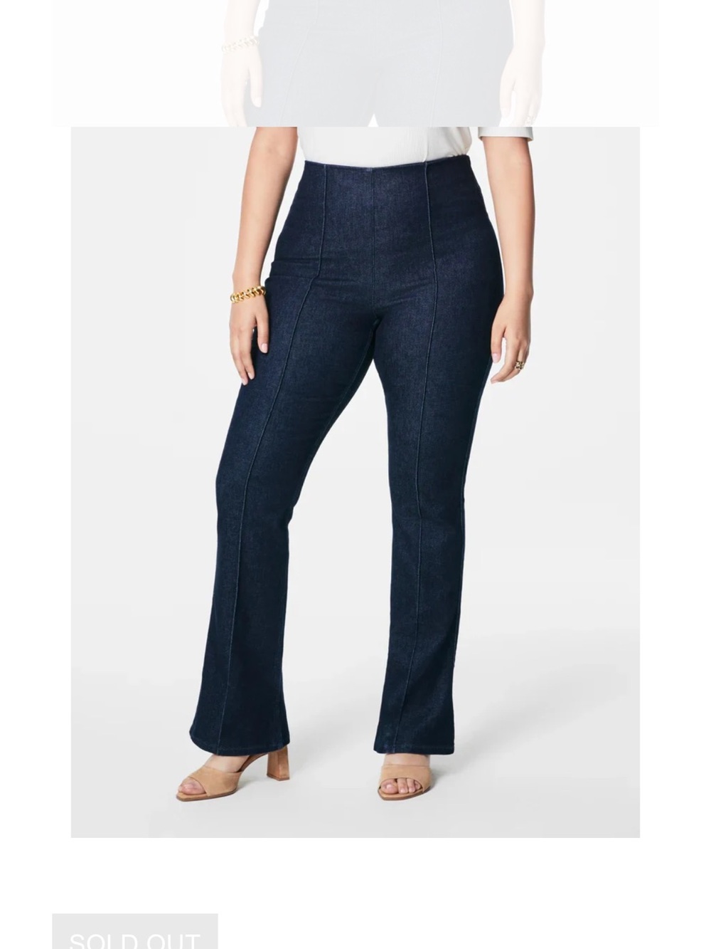SPANX - ZERO WAISTBAND MICRO FLARE JEAN IN RAW INDIGO WASH